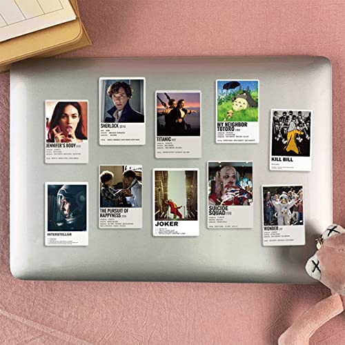 Classic Movies Stickers, 200PCS Nostalgic Stickers, Retro Small Poster Waterproof Vinyl for Laptop Skateboard DIY Scrapbook, Teens and Adults