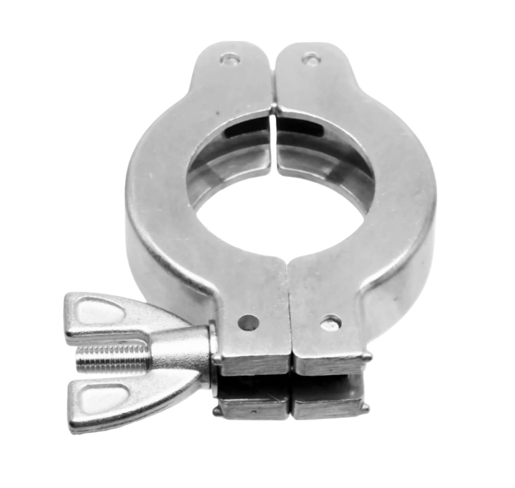 Abrazadera rápida de acero inoxidable 304 con montaje de tuerca de ala, abrazadera de manguera de doble pin para accesorios de vacío, 1 pieza