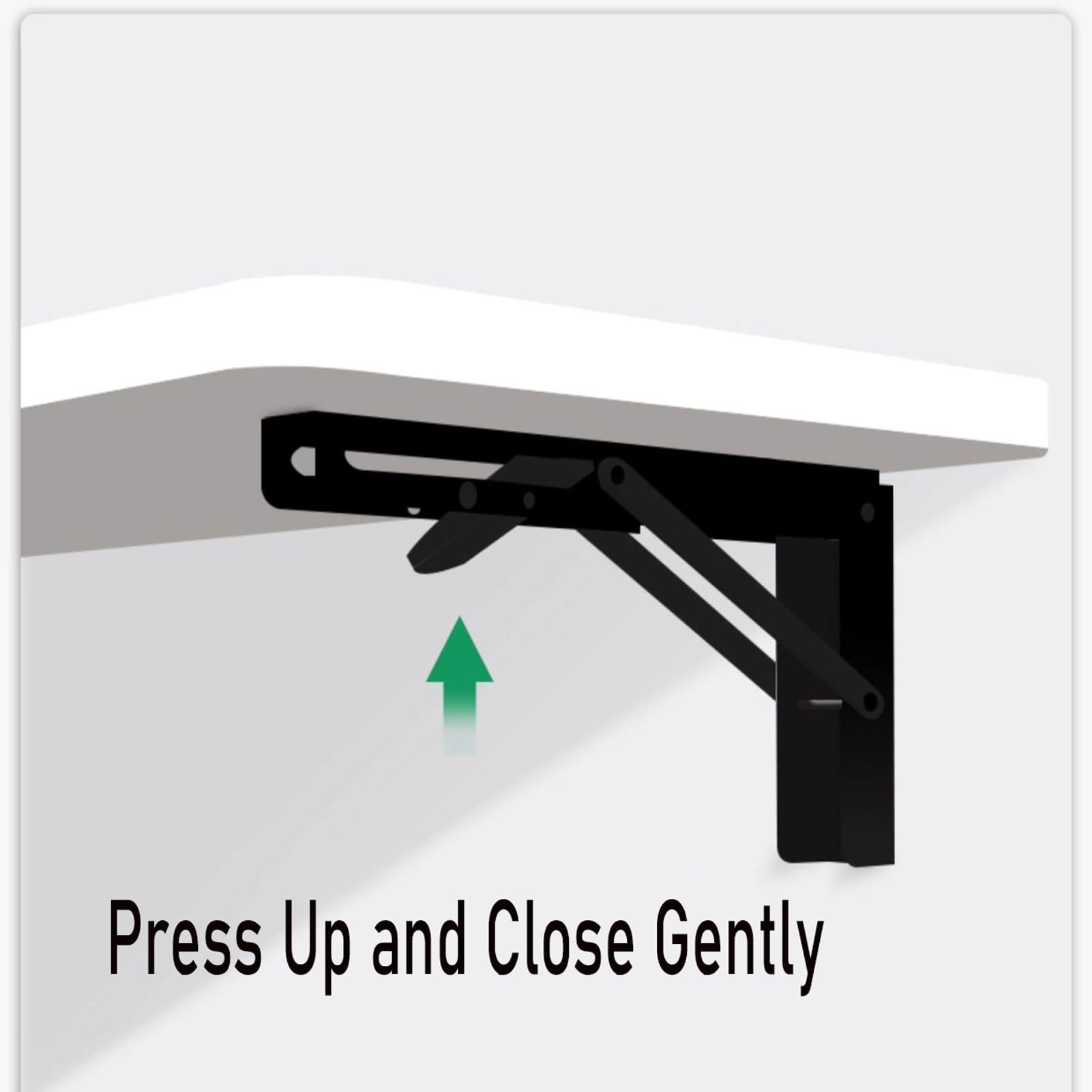 Pmnianhua Opklapbaar wandbureau, multifunctionele houten wandgemonteerde laptoptafel met opbergplanken, thuiskantoor werkstation (wit