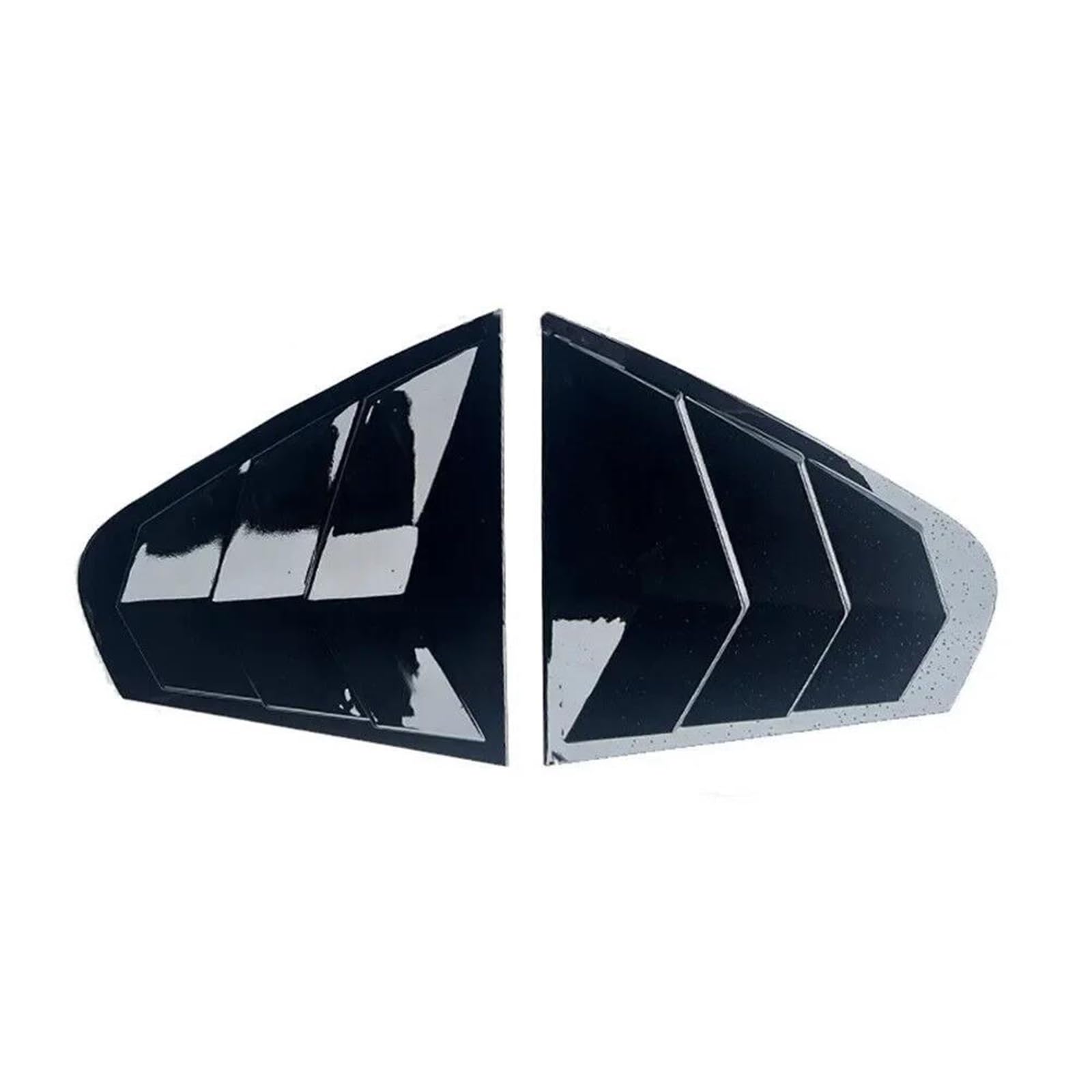 HGPVPKZAZD Car Rear Window Spoiler Tail Wing For VW For MK6 2012-2018 Car Rear Louver Window Side Shutter Cover Trim Sticker Vent Scoop Carbon Fiber Rear Window Side Splitter Wing(Black)