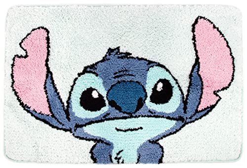 Jay Franco Disney Lilo & Stitch Floral Fun Tufted Polyester Bath Rug Kids Bath (Official Disney Product)