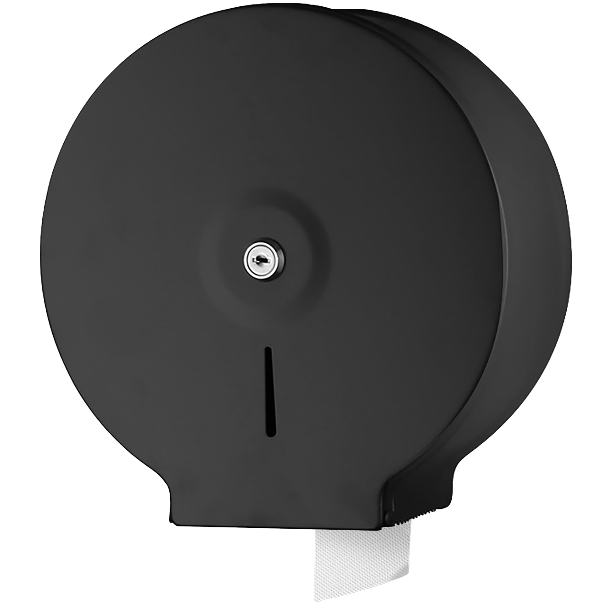 NICEME Dispenser di asciugamani di carta, Dispenser carta igienica commerciali, Funzione di blocco, Distributore industriale medio di rotoli, Diametro 255mm Mandrino 40mm, Nero