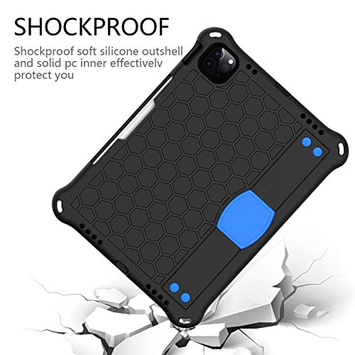 Coque iPad Air 11 antichoc robuste avec poignée anti chute noire
