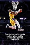 Lebron James Wall Art Prints Poster,Lebron James Dunking Poster,LeBron James Basketball Superstar In