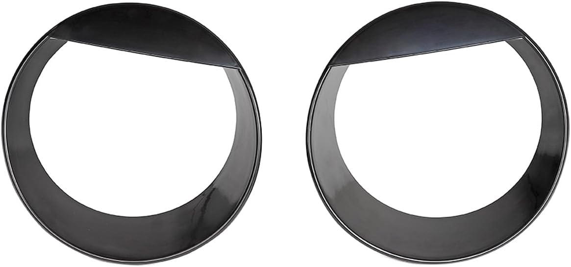 Angry Eyes Headlight Trim Cover for 2018-2024 + Jeep Wrangler JL Gladiator JT, Front Headlight Headlamp Frame Ring for Jeep Exterior Accessories(Fit for Sport, Sport S)