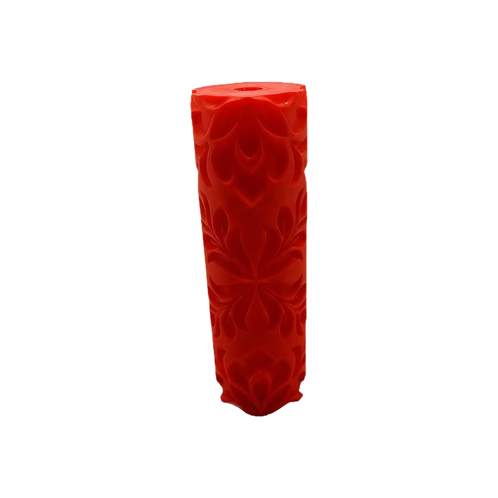 Ceramic Clay Embossing Tool Roller with Floral Relief Texture for Pottery Projects, Tables and Workshops Pottery Texture Roller Damascus Clay Embossing Tool Floral Pattern Ceramic Stamper