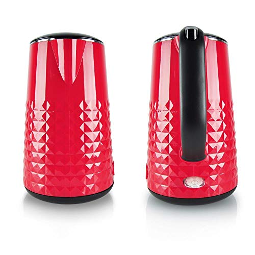 Tetera eléctrica NutriChef 1.5 litros roja miniatura 3