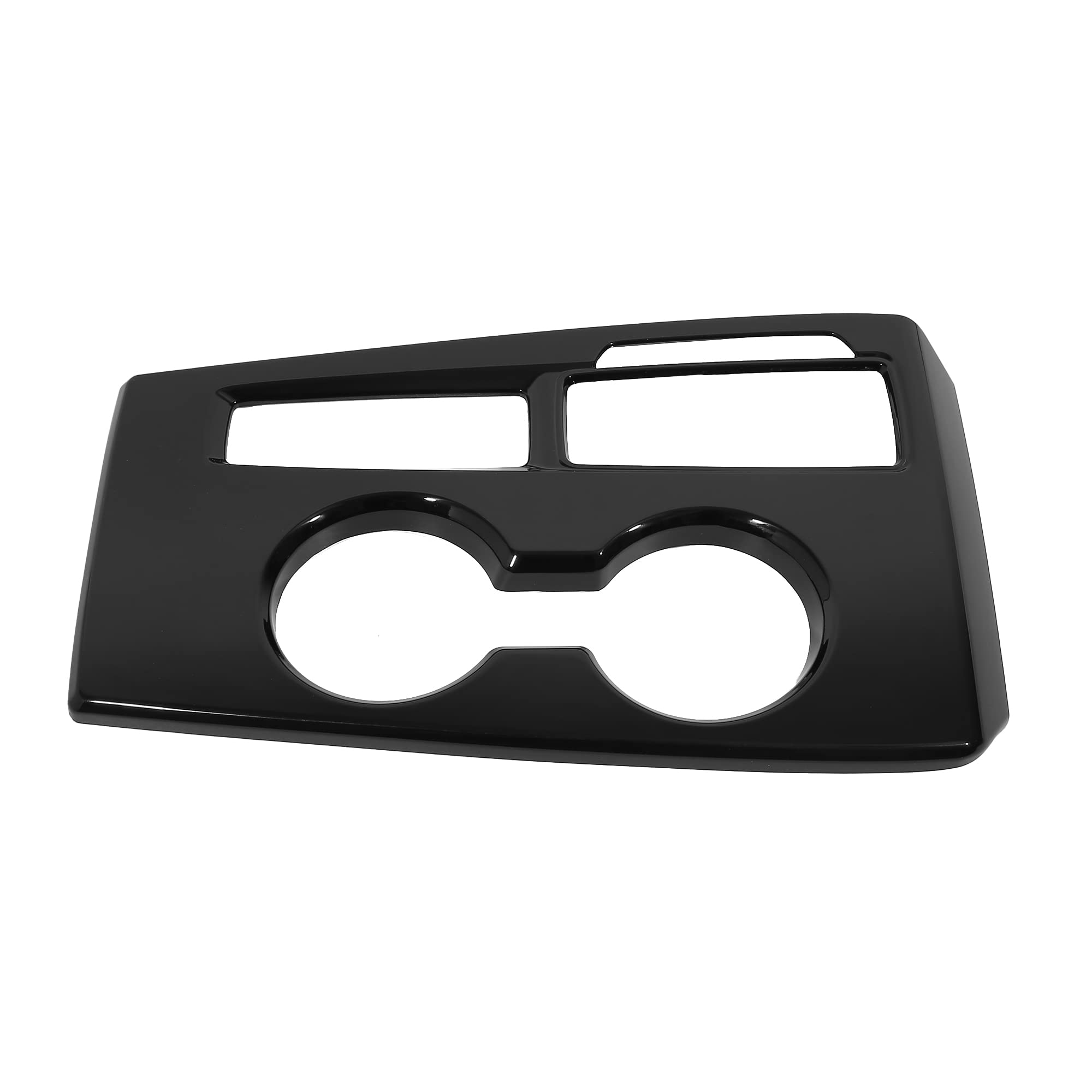 X AUTOHAUX for Honda Civic 11th 2022 Car Armrest Box Cover Center Console Gear Shift Panel Trim Interior Decorative Protector for Sedan Hatchback LX EX EX-L Sport Touring Gloss Black ABS