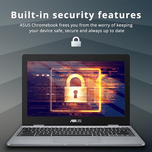 Image of ASUS Chromebook C223 11.6 inch HD Laptop, Intel Celeron N3350 Processor, 4GB RAM, 32GB eMMC, Intel UHD Graphics, 720P Webcam, Stereo Speakers, Wi-Fi, Chrome OS, Gray (Renewed)