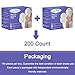 GXXGE Stay Dry Ultra Thin Disposable Nursing Pads for Breastfeeding Highly Absorbent Breast Pads Individually Wrapped 200 Count