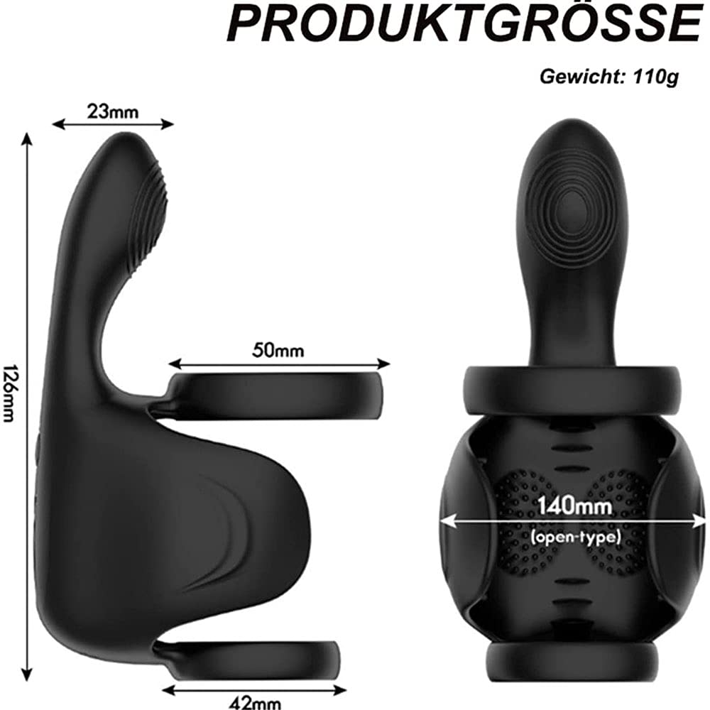 Vibratori Per Anelli Pene Stimolatore Anale Con 10 Modalità Vibrazione, Vibratori Anali In Silicone Stimolatore Testicolare Doppio Cockring Masturbatori Elettrici Giocattoli Sessuali Per Uomini