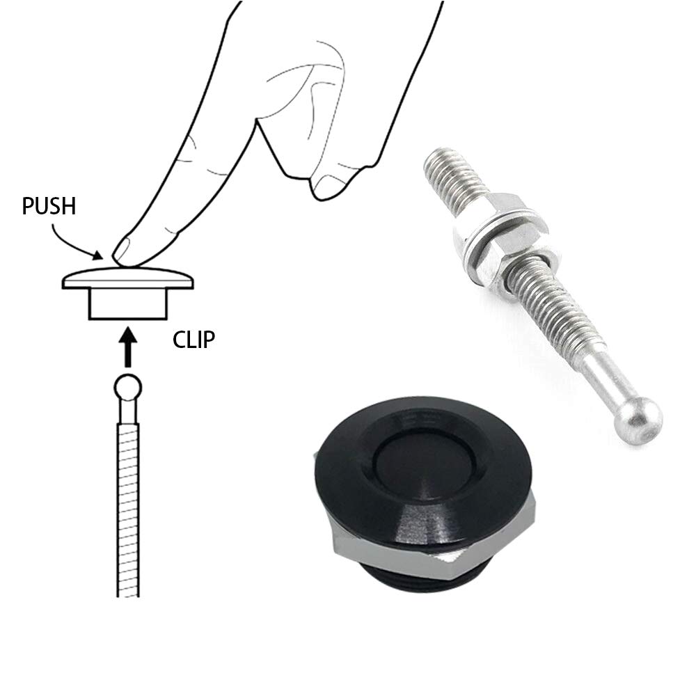 Motorkap sluitingen set, Aluminium zwart | QB.HOOD ALZ | Nederlands Motorkap sluitingen set, Aluminium zwart | QB.HOOD ALZ | Nederlands