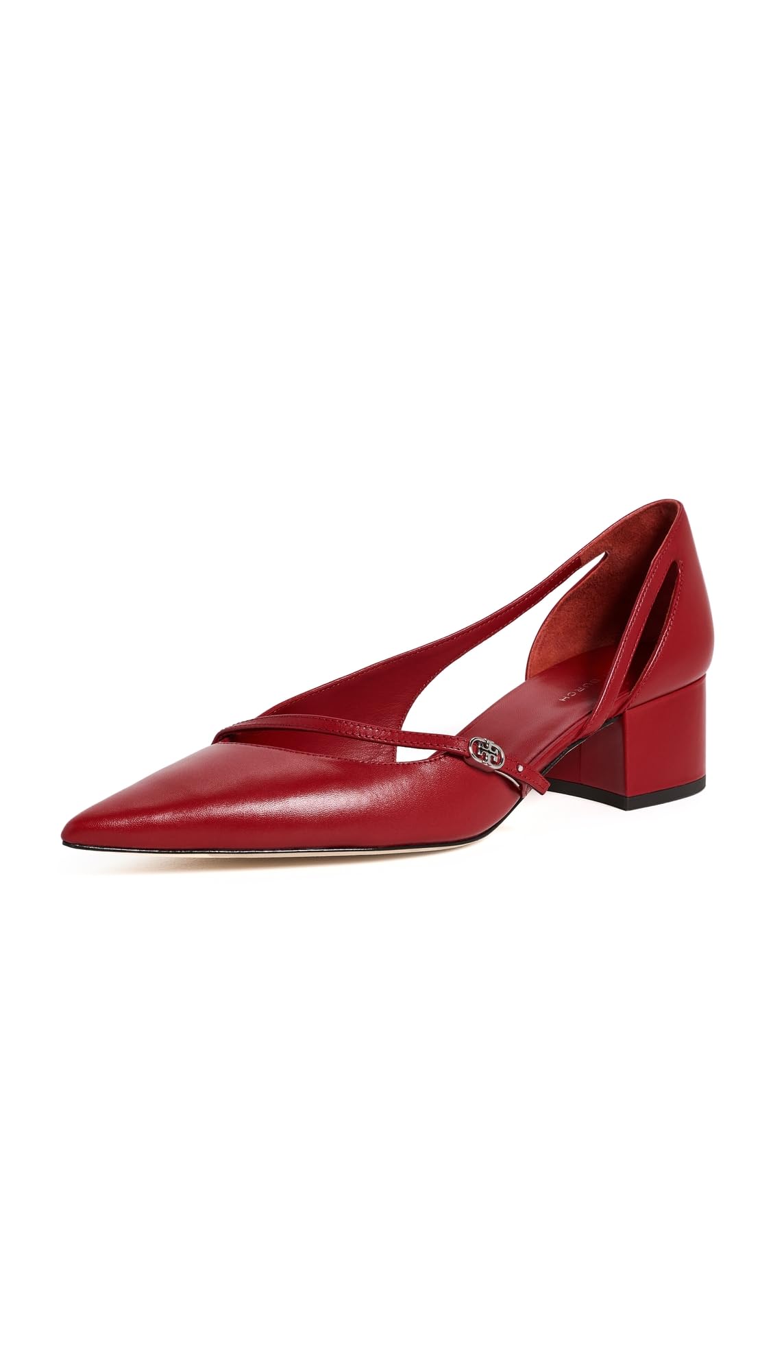 Women's Double T Buckle D'Orsay Pumps