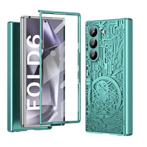 Coque Samsung Galaxy Z Fold 6 vert motif légende pour le bureau et les voyages
