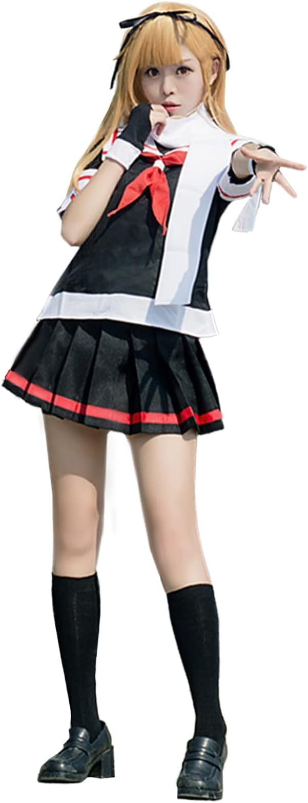 め*読様 最終値下　艦これ（夕立改ニ）コスプレ12点セット　ウィッグ付きレディー Amazon.co.jp: ウィッグ付き 艦隊これくしょん 艦これ 夕立 夕立改二