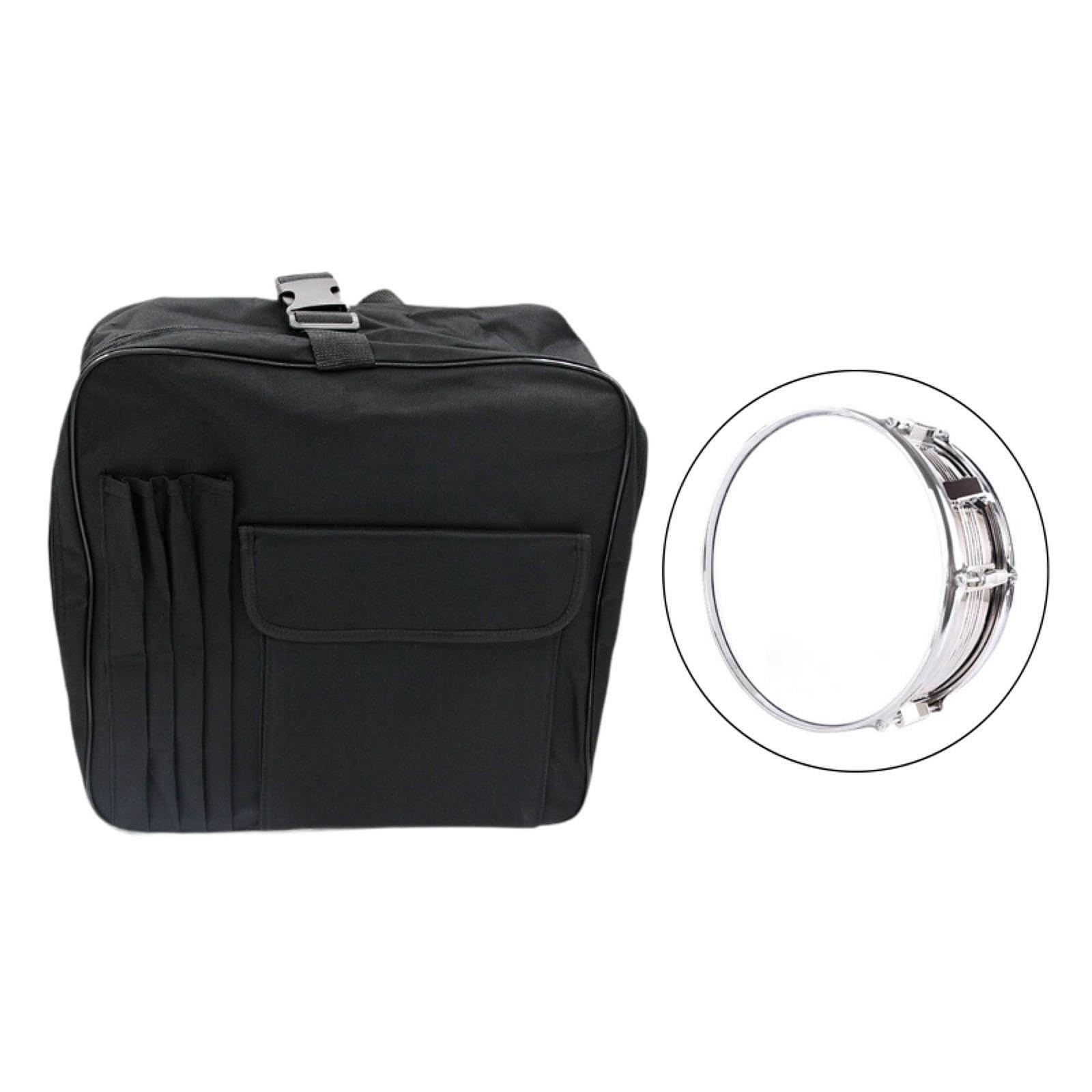 Colaxi Snare Drum Bag Snare Drum Case Oxford Cloth Carry Bag Thick Padding Drum Case Drum Carrying Backpack for 14