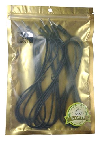 Cables Unlimited 6 Feet 3.5Mm Male To Male Stereo Audio Cable With Nickel Plated Plugs For Dvd Players, Laptops, Portable Cd Players, Mp3 Players, Ipods, Pcs - (3 Pack) #TOP6