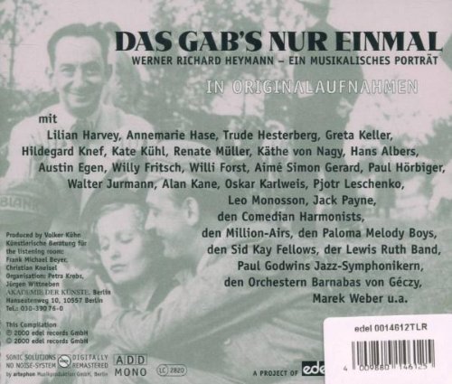 Das gab's nur einmal (Ein musikalisches Portrait)