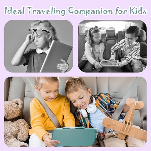Image of Proffisy 10 Inch LCD Writing Tablet, Dinosaur Digital Writing Pad with Stylus, One-Touch Erase & Screen Lock, Reusable Paperless Notepad for Drawing, Handwriting, Notes & Travel (Blue)