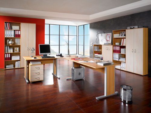Germania Aktenschrank GM-Power | In Buche und Birke | 1 x 2 Türen dahinter 2 Einlegeböden und 3 - Raster | 984-24 - 984-24 Germania Aktenschrank GM-Power | In Buche und Birke | 1 x 2 Türen dahinter 2 Einlegeböden und 3 - Raster | 984-24