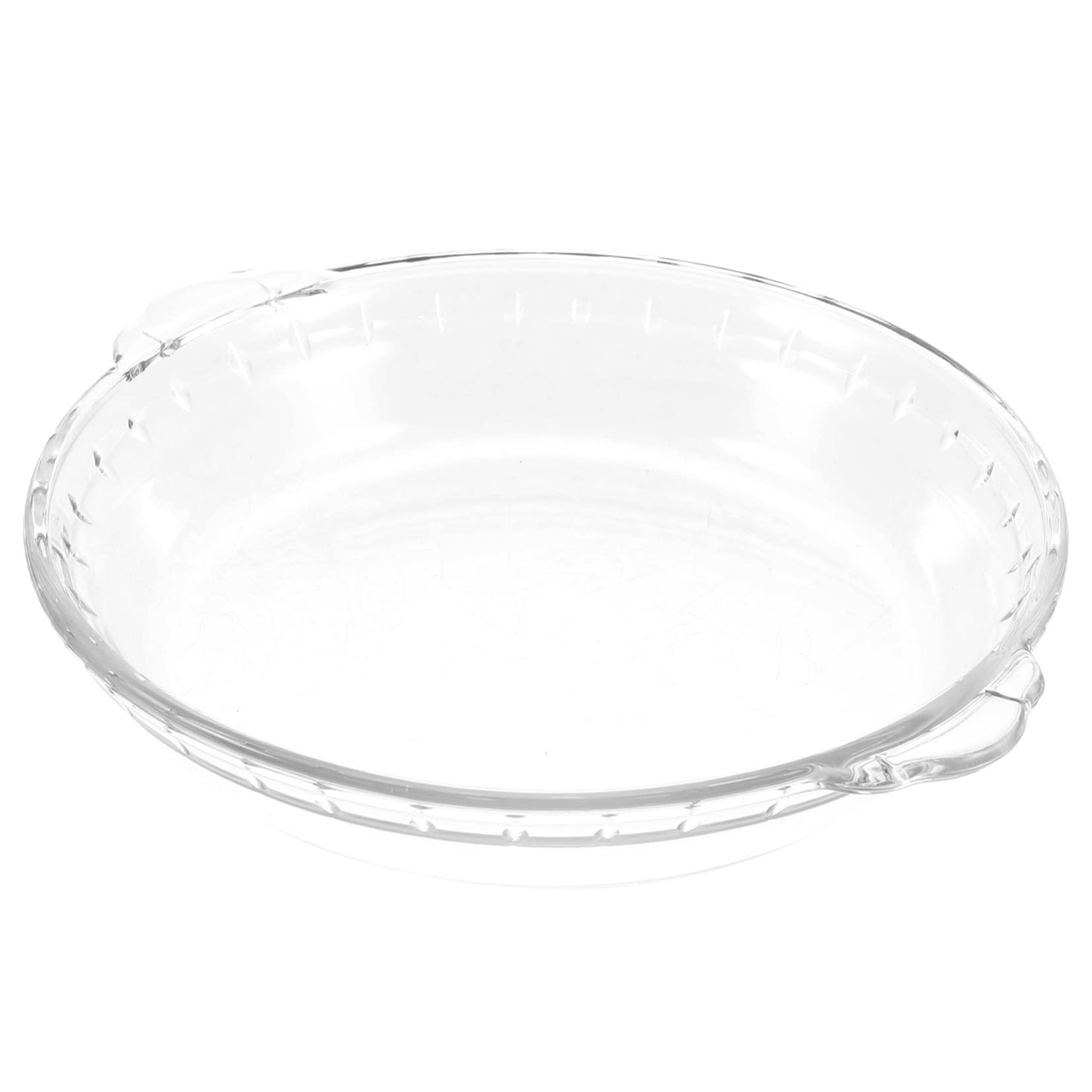 Anneome Microwave Oven Plate 8 Inch Glass Pie Plate Heatproof for Baking for Kitchen Use