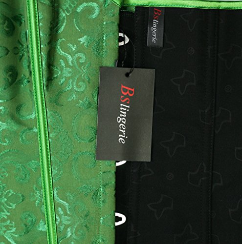 bslingerie Womens Waist Cincher Bustier Boned Corset4