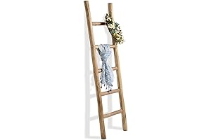 FUIN 5ft Wood Decoration Ladder