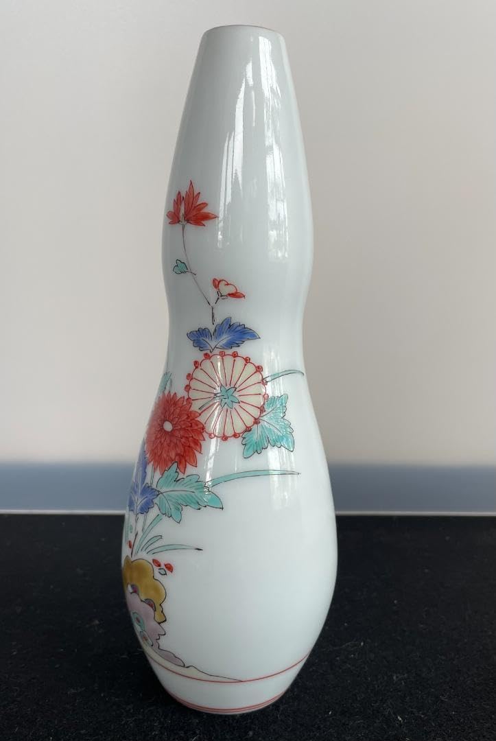 十四代 柿右衛門 錦 桜文 瓢形 箸置き 五客 共箱