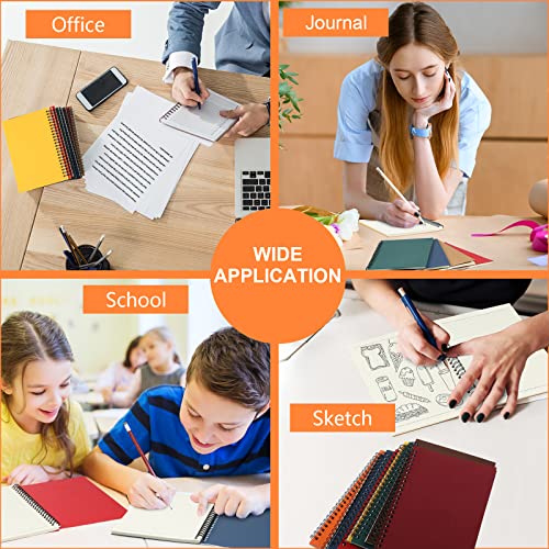 Image of Yahenda 72 Pcs Spiral Notebooks,1 Subject,Wide Ruled, Multi Color