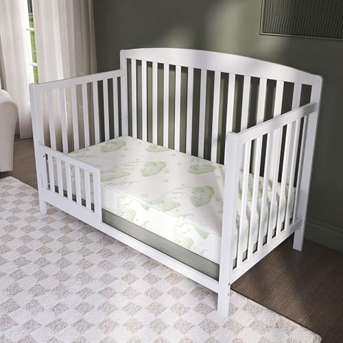 Image of Dream On Me Superior Slumber Mattress, Fits Standard Full-Size Cribs & Toddler Beds, Reversible Design, 52 inch x 28 inch x 6 inch, Waterproof Vinyl Cover, GREENGUARD Gold & BSA Certified