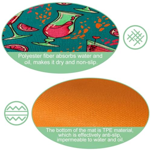 Alfombrillas de cocina de dise&ntilde;o absorbente para pasillo y cuarto de lavado 5