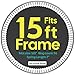 AW Replacement Trampoline Mat with 96 V-Ring, Fit 15FT Trampoline Frame,8 Row Stitch,UV Resistant Trampoline Accessories