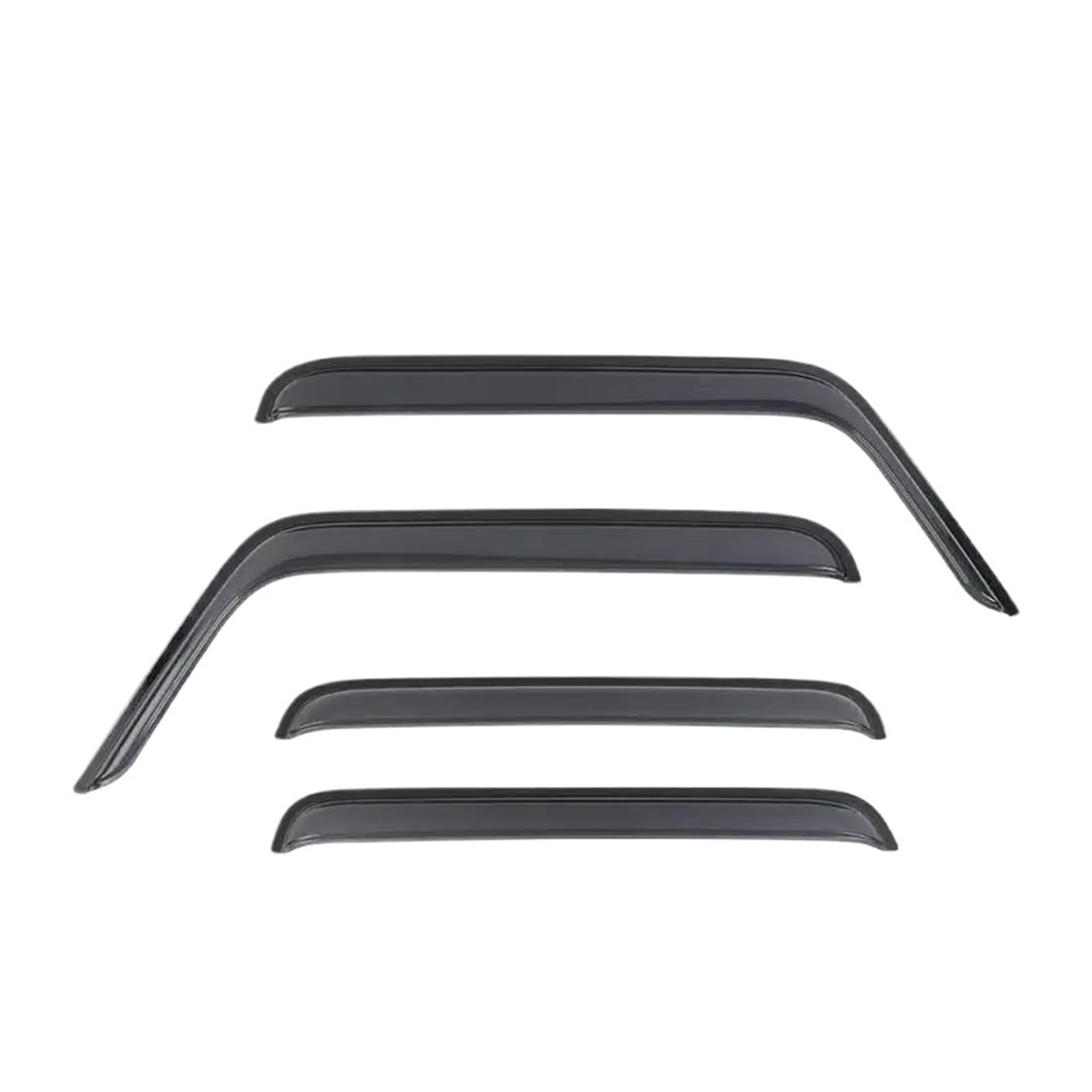 Auto Finestrini Laterali Visiera Parasole Vento Pioggia Deflettore Esterno Meteo Scudo Rifugi Guardia Compatibile per Jeep Wrangler JK 2007-2017