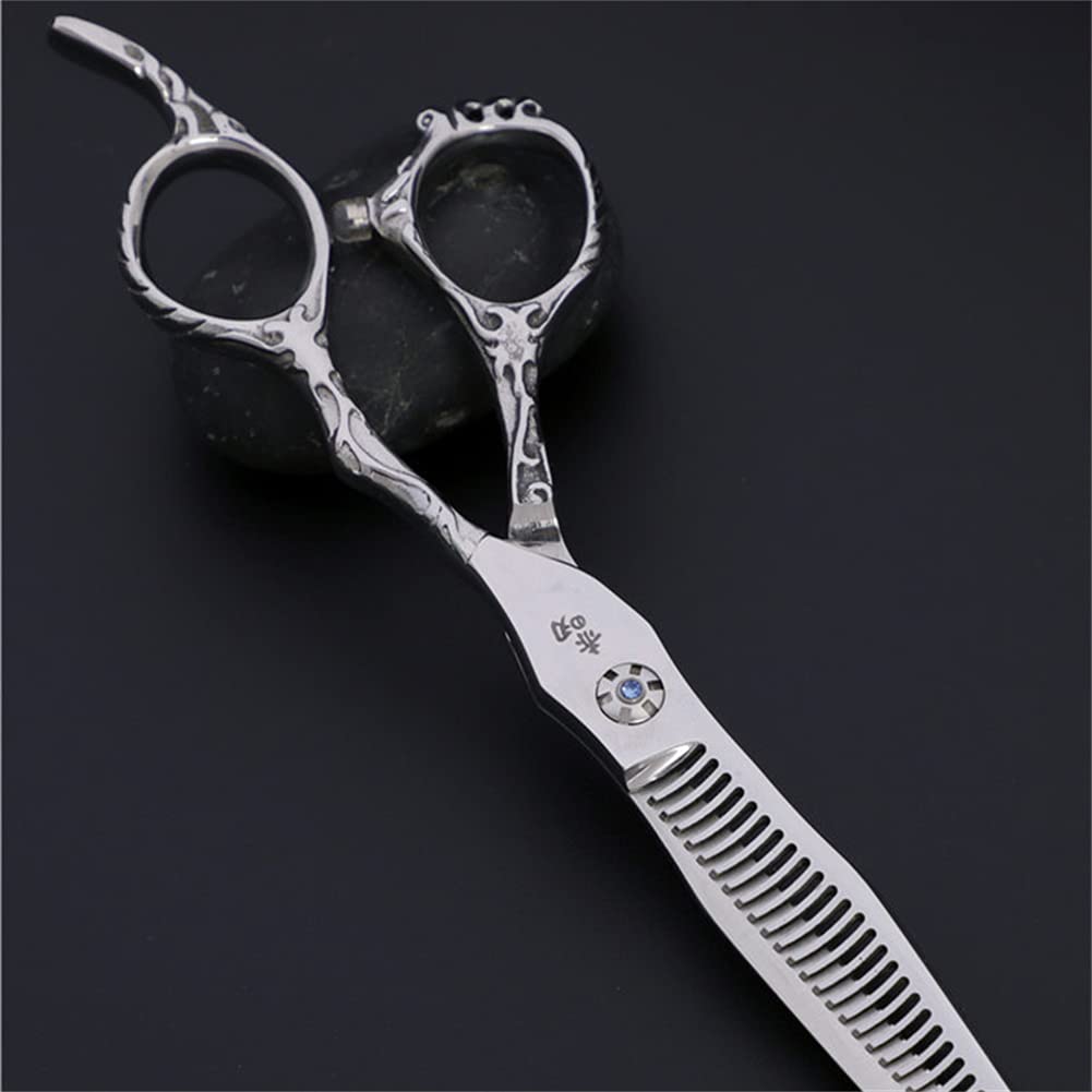 Couper Les Cheveux Ciseaux Dents À Effiler Ciseaux Set, Coiffeur Ciseaux Set, Japonais en Acier Inoxydable 6,0 Pouces, pour Salon De Coiffure, Coiffeur, Salon De Coiffure