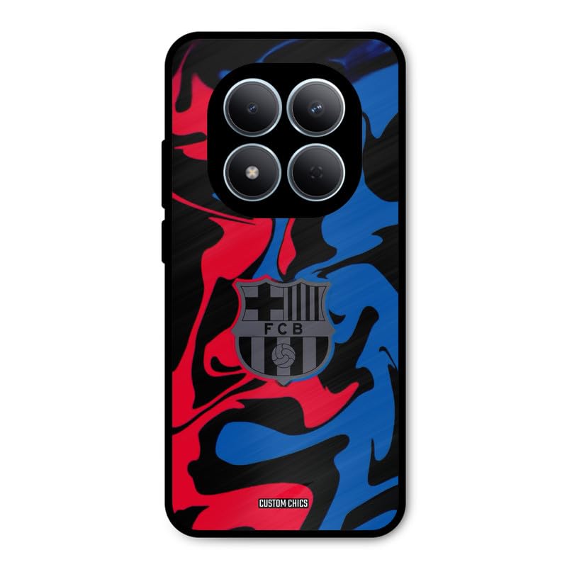 Image of PrintShield FC Barcelona Comic Back Cover for Redmi Note 15 Pro 5G, Shockproof Printed Phone Case with Soft TPU Sides & Anti-Slip Grip