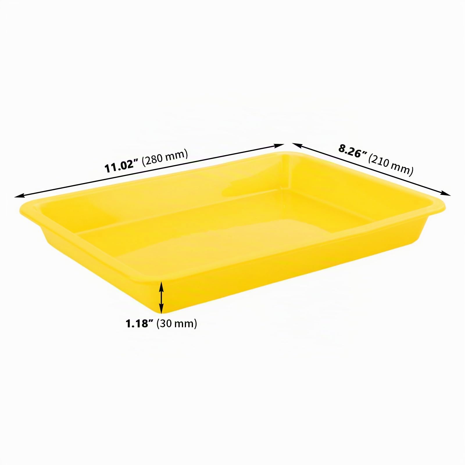 MAKTASM 20x Materialschalen Kunsttabletts 28 x 21 x 3cm für Malerei Basteln
