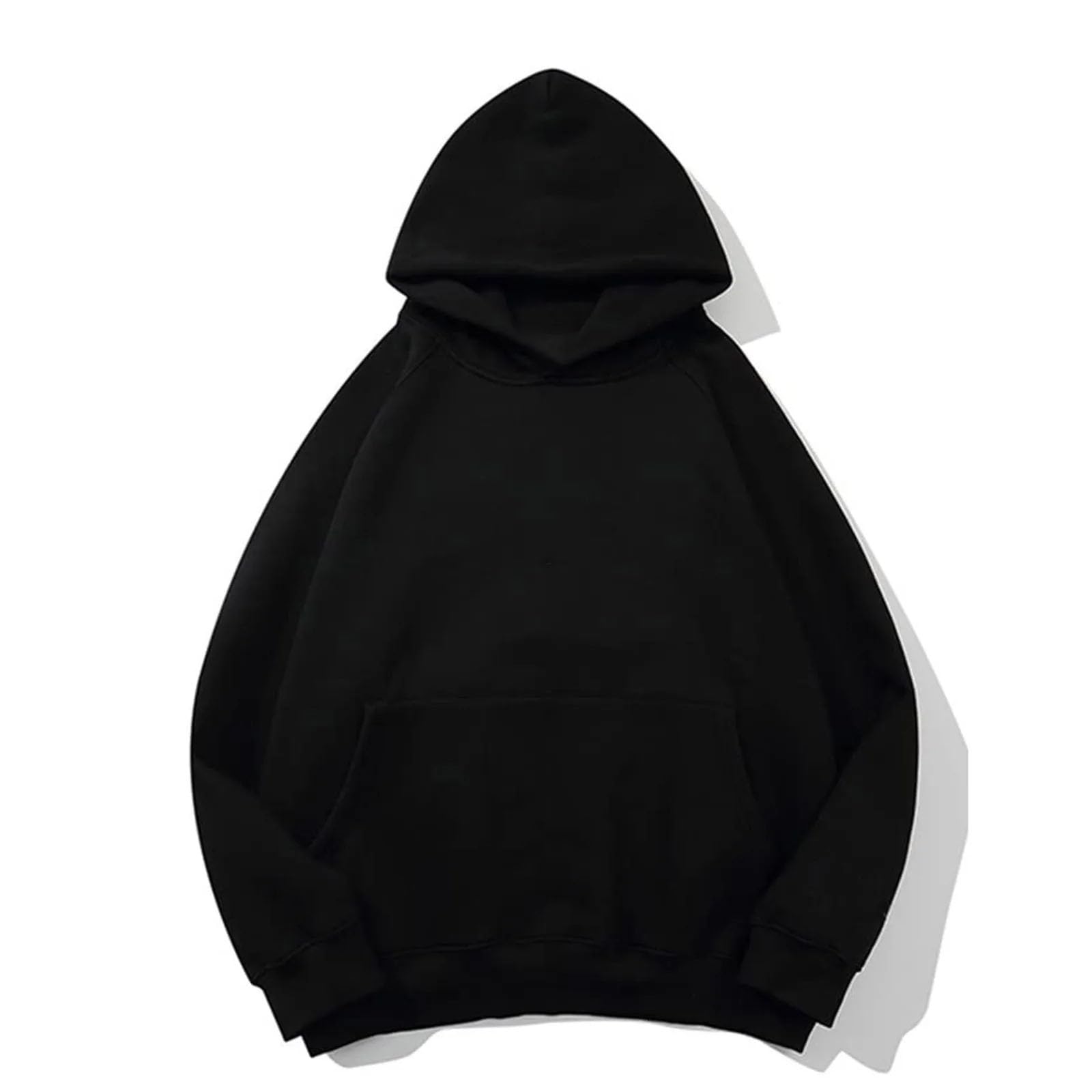 Felpa da donna tinta unita allentata unisex moda street hip hop felpa pullover in cotone