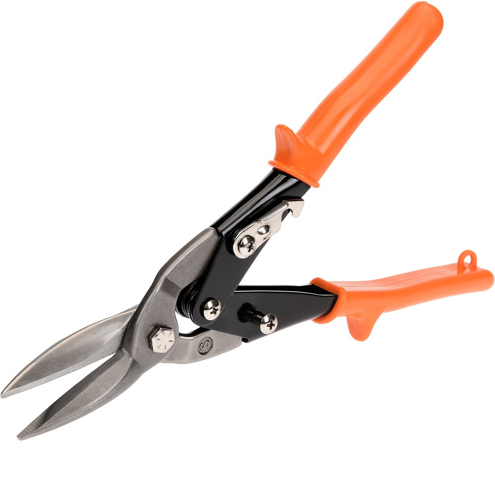 Chapa Tijeras de Cromo vanadio 250 mm Recta Cortes Soft Mango Asa de Cierre Alicates Metal Chapa Tijeras Especial Filo – Chapa Placas de plástico Aluminio Cobre Piel
