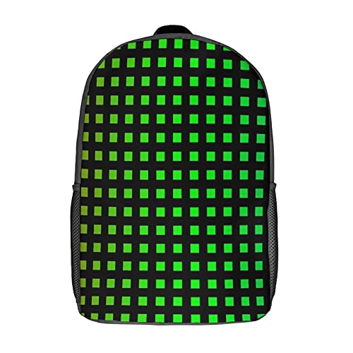 Sac à dos d'école mode 17 pouces avec grand compartiment et imprimé 3D artistique