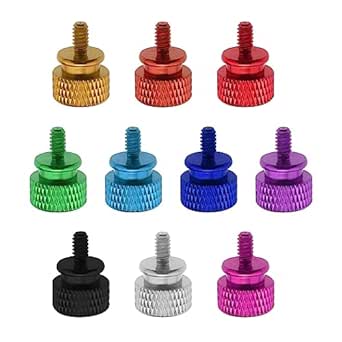 10Pcs M3.5 6-32 Computer Case Thumbscrews PC Case Thumb Screws Aluminum ...