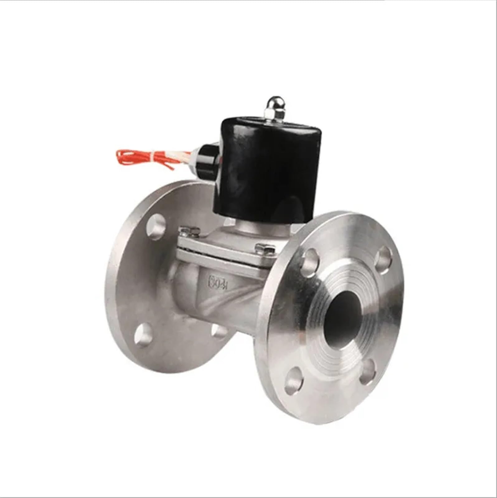 PXQCHAVLN D15 1/2'' D20 1''Flanged 304 Stainless Steel Solenoid Valve Water Solenoid Valve Air Valve AC220V/DC24V(Dn15,Onecolor)