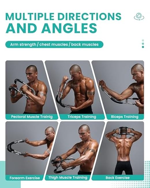 Twister Arm Trainer, 60-110lb Portable Chest Workout Equipment, Detachable Spring Exerciser for Home/Office Fitness - Build Arm, Chest & Shoulder Muscle for Men and Women