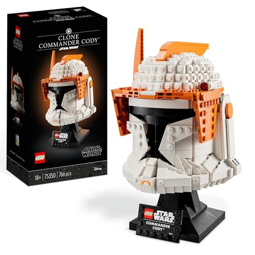 LEGO Star Wars Casco del Comandante Clon Cody, Manualidades para Adultos, Película Las Guerras Clon, Regalo Coleccionable, Decoración para Casa 75350