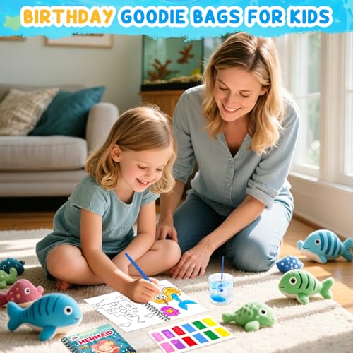 Image of ZMLM 24 Pack Ocean Coloring Books - Birthday Party Favors for Kids 4-8