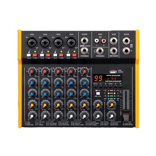 6 �`�����l�� �}���`�I�[�f�B�I �~�L�T�[ 99 �X�e���I DJ �R���g���[���[ 6.5 Mm �o�� Type-c �T�E���h �J�[�h (���C�u �~�L�V���O�APC ���R�[�f�B���O�p)