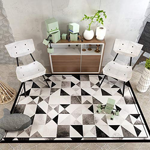 Tapis border design moderne résistant WENJUN pour salon et terrasse - 2