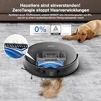 ECOVACS DEEBOT T30 Omni Saugroboter mit Wischfunktion, Mini Station Staubsauger Roboter, 11.000 PA Saugkraft, Adaptive Kantenreinigung mit TruEdge™ Mopping Technolgie, ZeroTangle™ Design – Ansicht 5