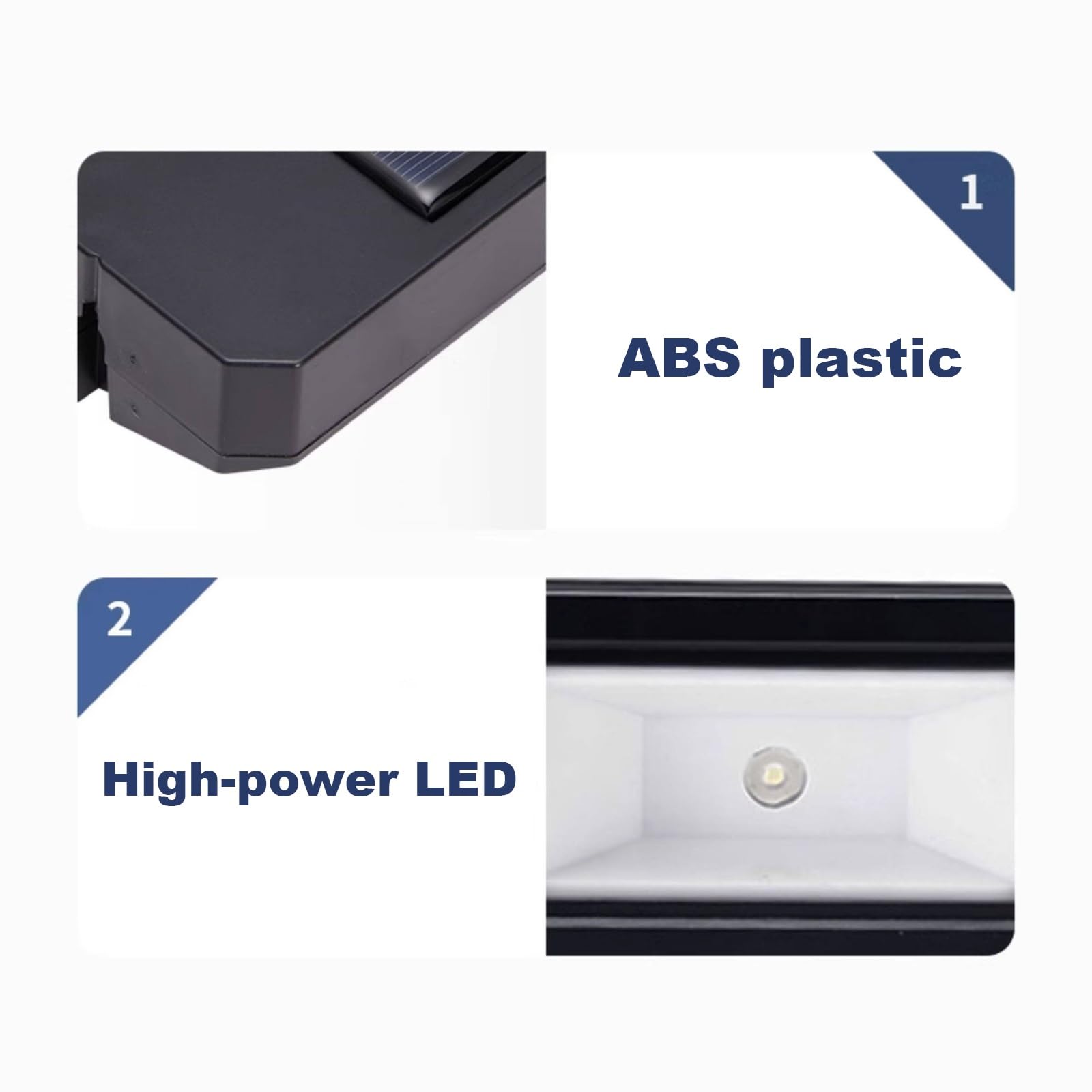 Aplique Solar Impermeable for Exteriores con Iluminación Cálida; Adecuado for Pilares de Patio, Vallas y Carteles con Números de Casas(*4)