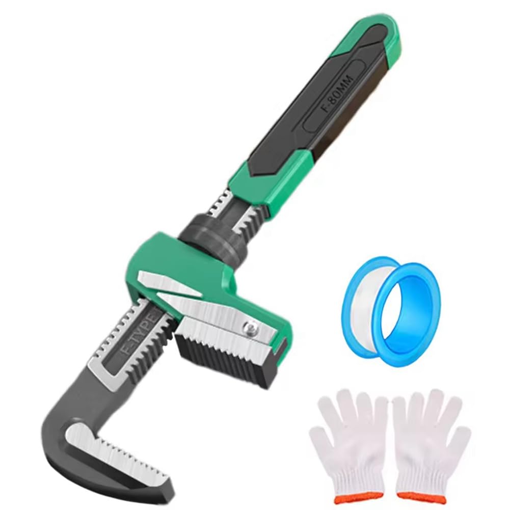 Jnchdghwa As Shown Ergonomic Wide-Jaw Adjustable Wrench Set- 80Mm/130Mm Size For Home And Professional Use 80Mm