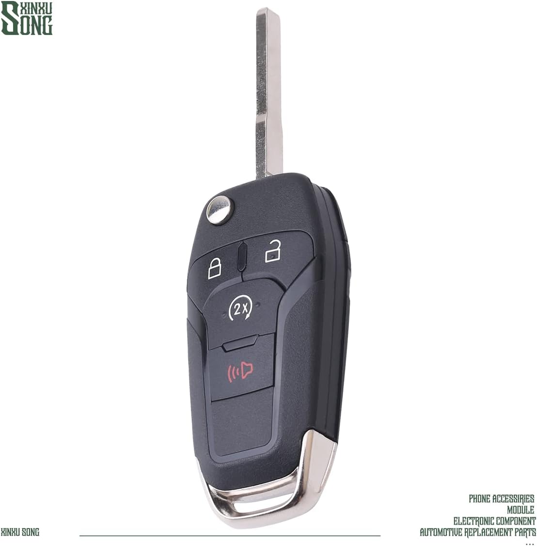 N5F-A08TDA Car Key Fob Keyless Control Entry Remote 4 Button Vehicles Replacement Compatible with F150 F250 F350 F450 F550 164-R8134
